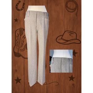 Vintage 70s H Bar C Ranchwear Mens Gray Western Straight Boot Cut Trousers 40X32